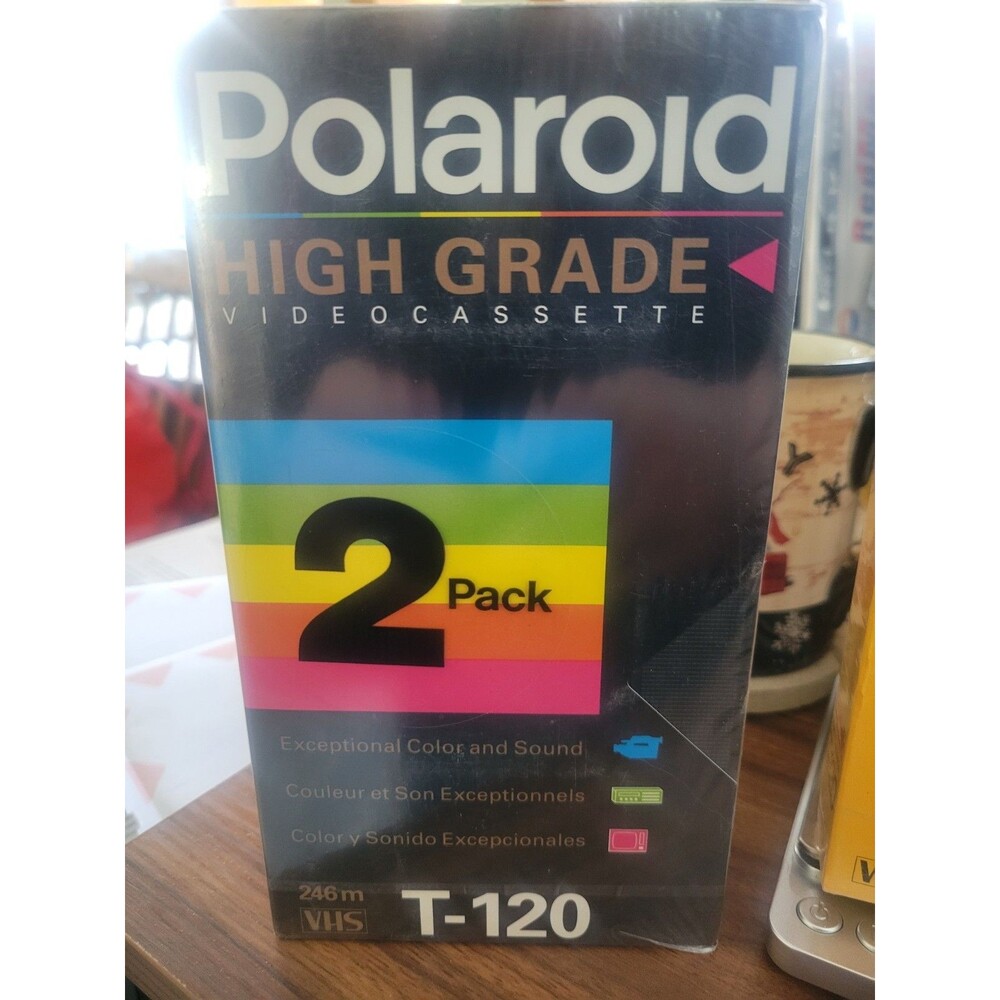 NEW Kodak HS  T-120 High Standard and 2 Polaroid HG Blank VHS Tapes Sealed - Picture 4 of 5